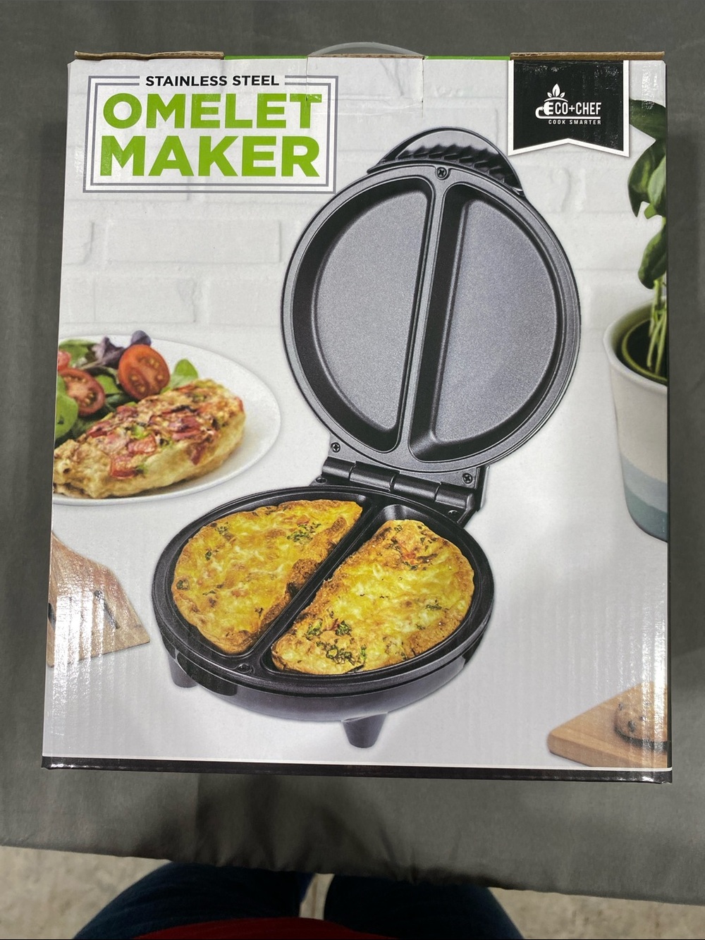 Stainless Steel Omelet Maker - Black